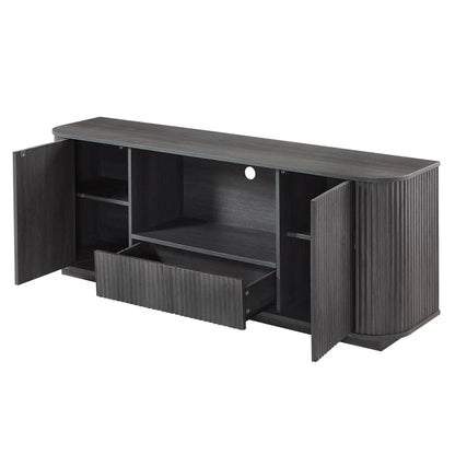 Modern Wavy TV Stand Sideboard with Cabinet