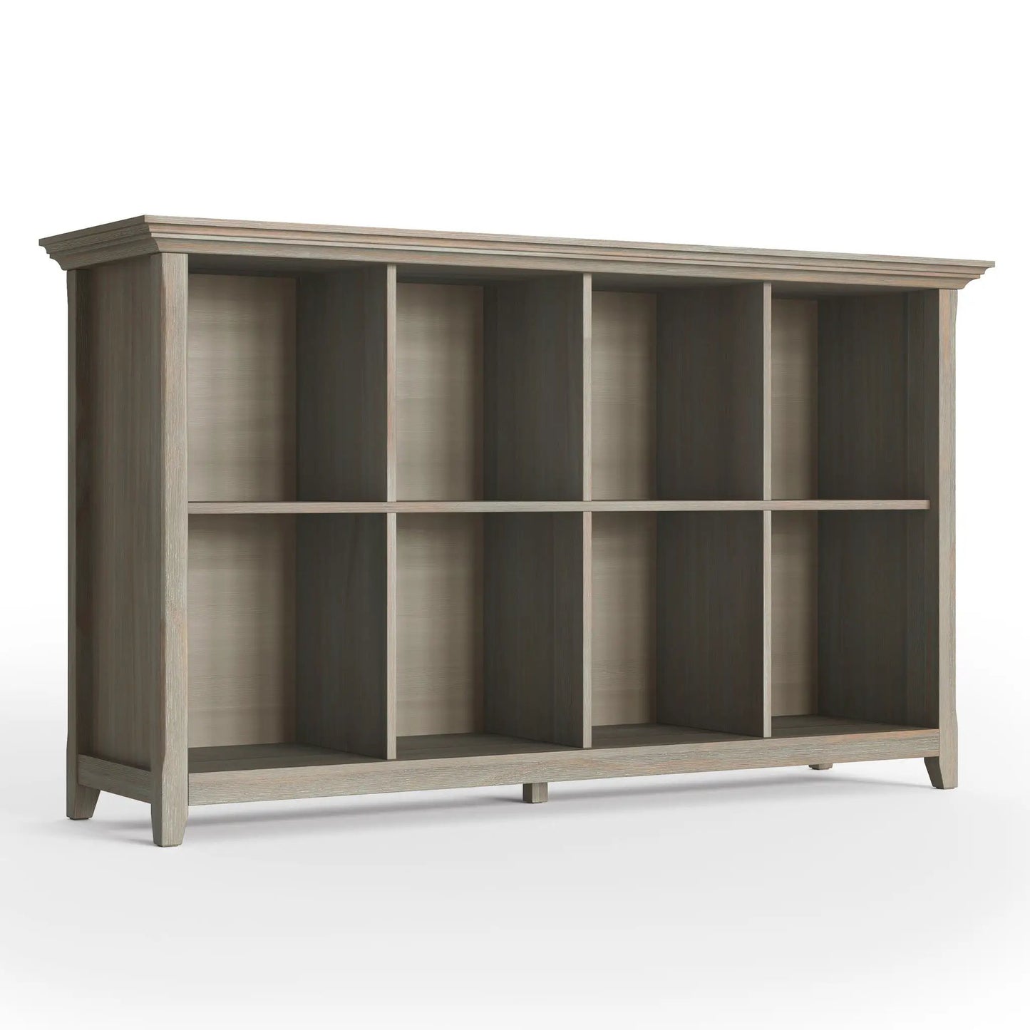 Amherst Cube Storage Bookcase light oak finish with cubby shelves Unique Piece Furniture on Tampa Home & Garden Store