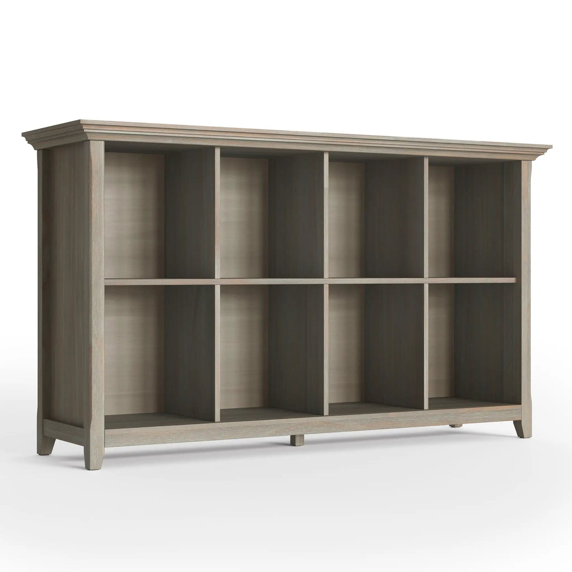 Amherst Cube Storage Bookcase light oak finish with cubby shelves Unique Piece Furniture on Tampa Home & Garden Store