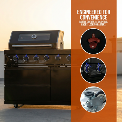 46 Inches Stainless Steel and Professional Grill