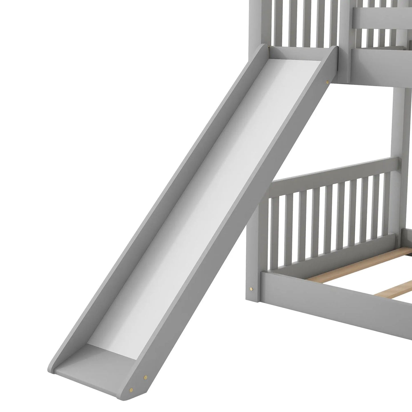 Bunk bed with convertible slide and ladder in gray by Unique Piece Furniture on Tampa Home & Garden Store