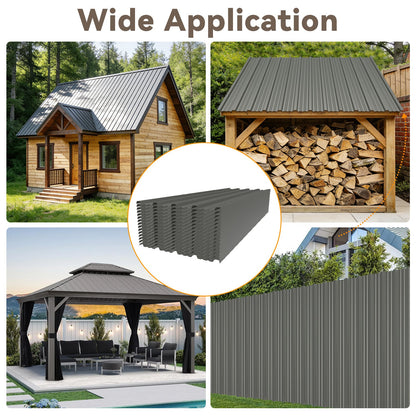 Galvanized steel corrugated roof panels by HouseOfZazla for outdoor partitions on Tampa Home & Garden Store