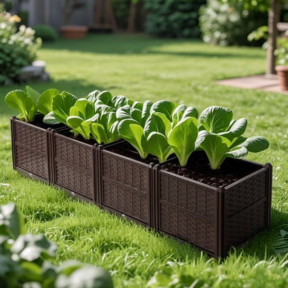 Indoor Outdoor Rectangular Planter Box and Kit