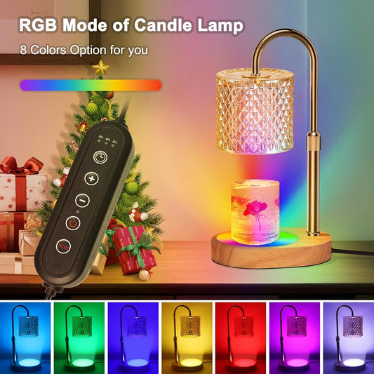 Candle Warmer Lamp with Timer – Dimmable Height Adjustable Wax Melter for Jar - Tampa Home & Garden Store