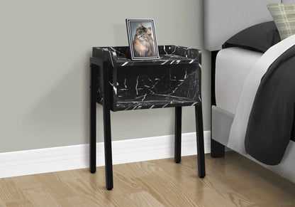 Accent Side Table, Reclaimed Wood Look, 2-Tier