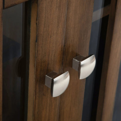 Bedford Storage Media Cabinet with Glass Doors