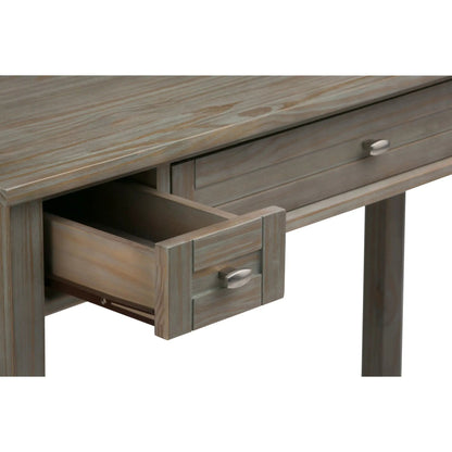 Warm Shaker Desk in gray-washed wood with multiple drawers Unique Piece Furniture on Tampa Home & Garden Store