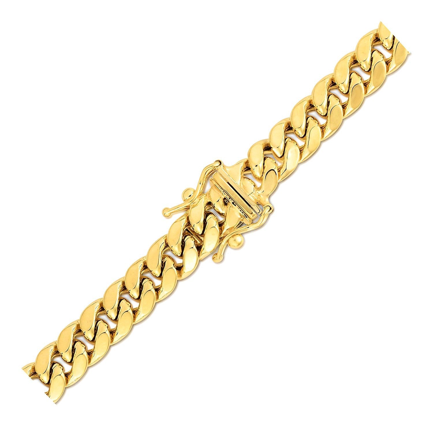 Miami Cuban chain necklace 6.9mm 14k yellow gold solid by Bids.com on Tampa Home & Garden Store