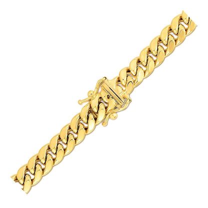 Miami Cuban chain necklace 6.9mm 14k yellow gold solid by Bids.com on Tampa Home & Garden Store