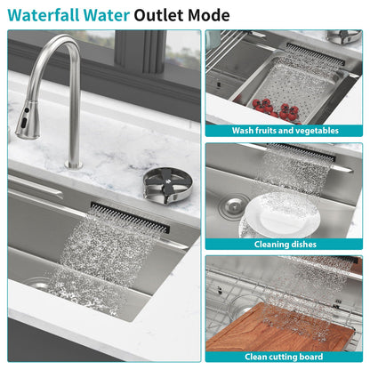 Undermount Workstation Sink and Faucet Set