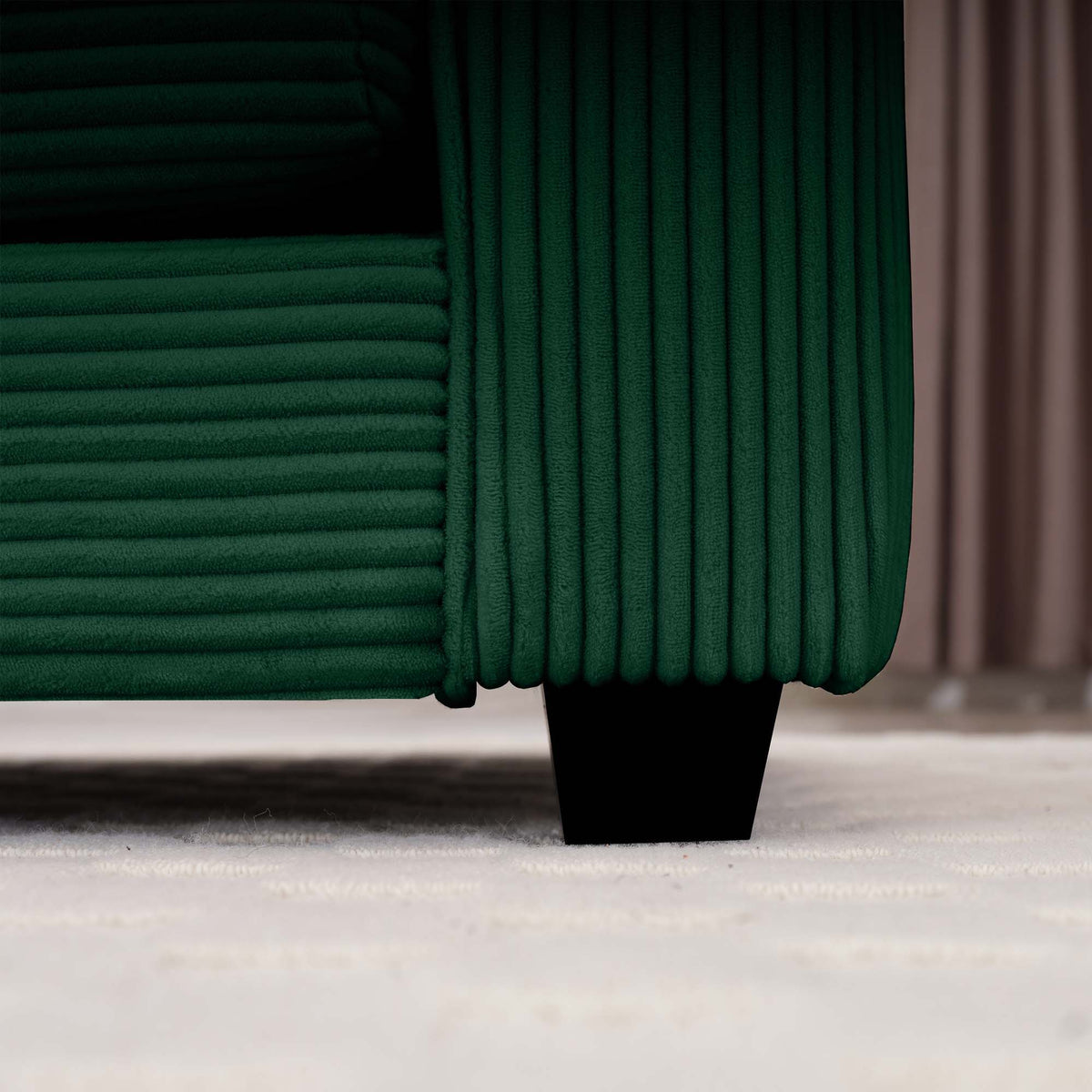 Classic Modern Deep Seat Chair and Footstool Set