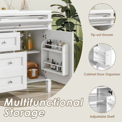 Bathroom Vanity With Top Sink and 2 Drawers