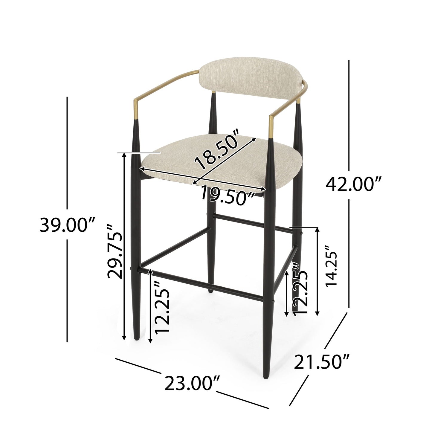 Upholstered Bar Stools for Kitchen Island Seating