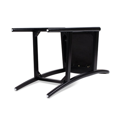 Curved Back Cane Bar Stool frame in black by HouseOfZazla, curved-leg counter stool base on Tampa Home & Garden Store