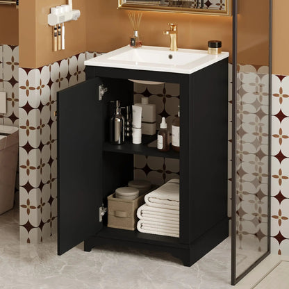 Bathroom Vanity With Sink Freestanding Cabinet