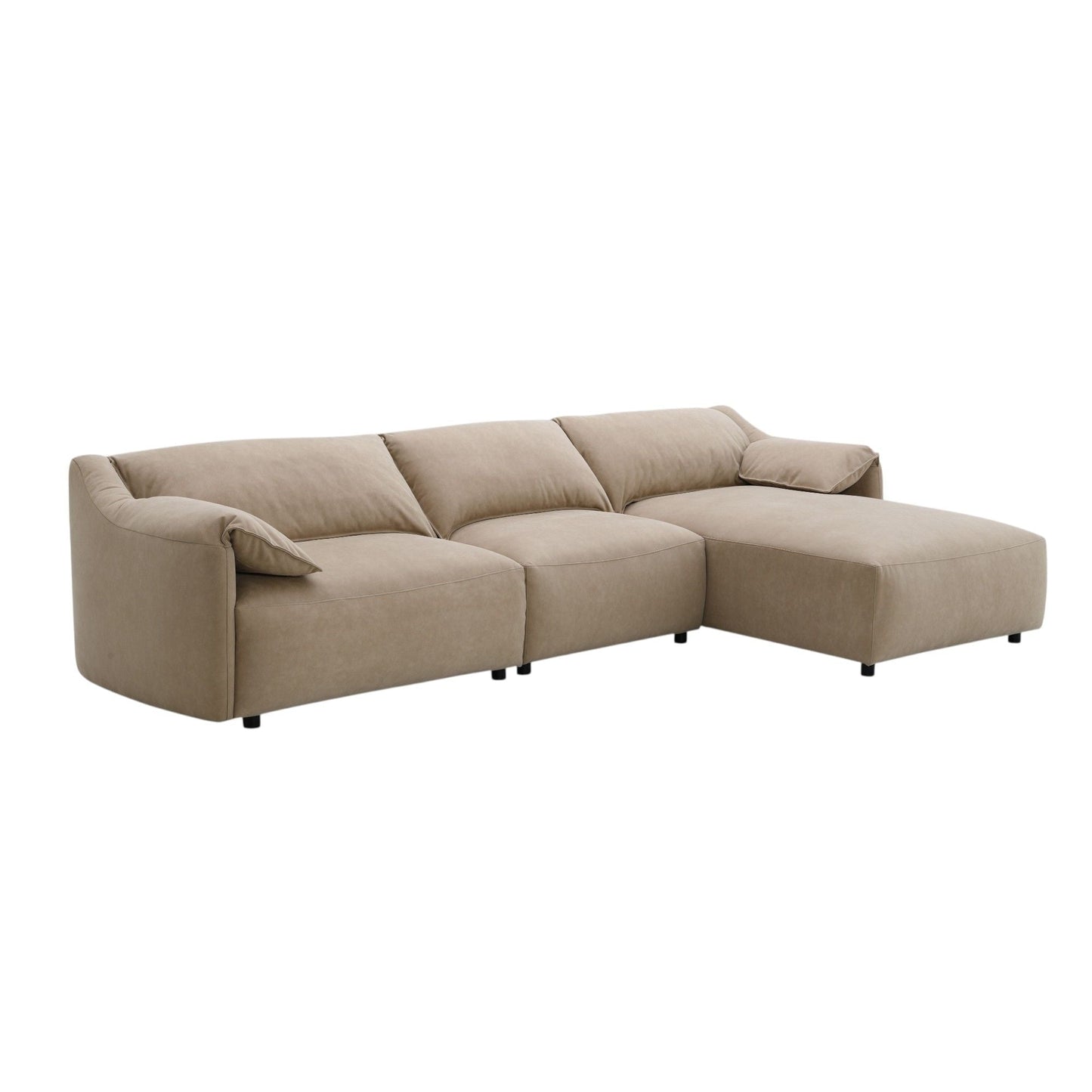 Light Brown Modular Sectional Sofa and Couch