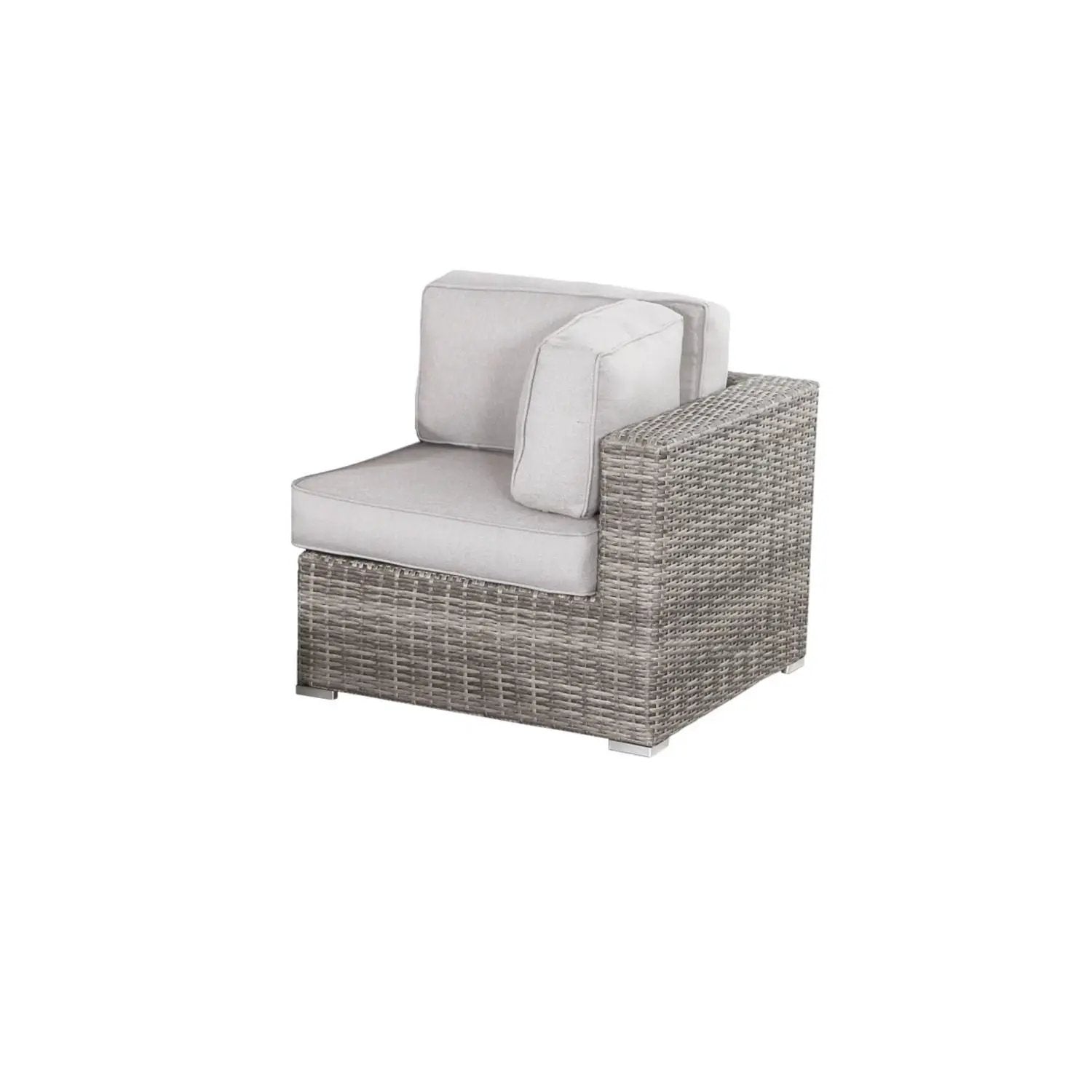 Wicker sectional seating group with cushions 4-piece outdoor set Unique Piece Furniture on Tampa Home & Garden Store