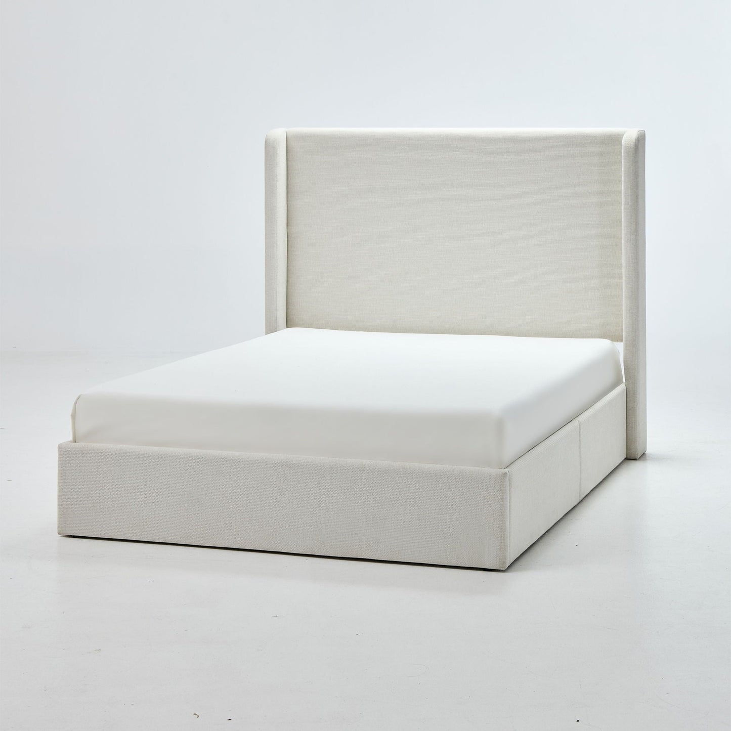 Carmen Upholstered Wingback Bed and Headboard