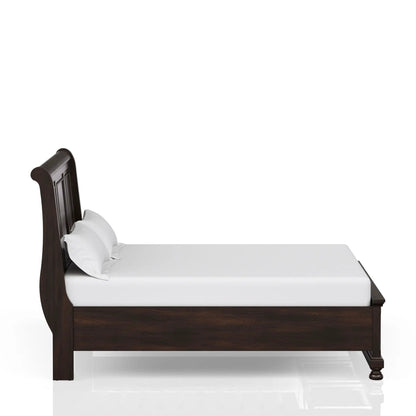 Elegant Antique Storage Bed with Drawers