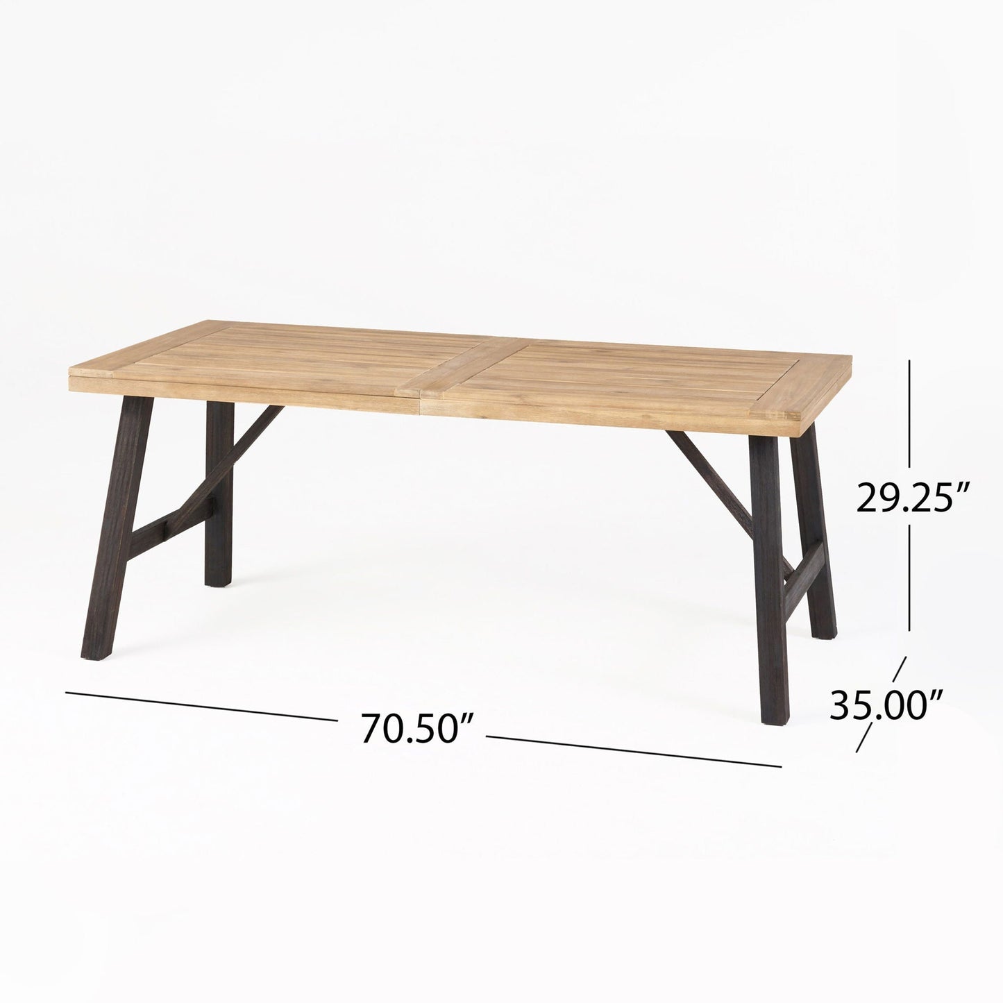 Outdoor Acacia Wood Dining Table With Panels
