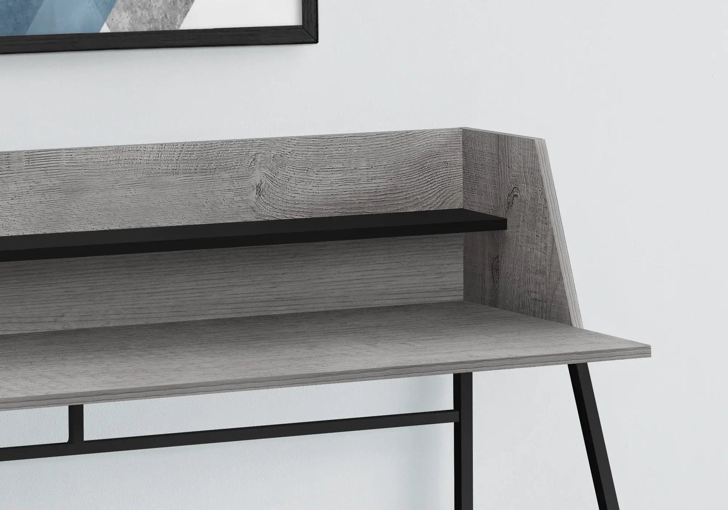 Marble Look Computer Desk for Home Office