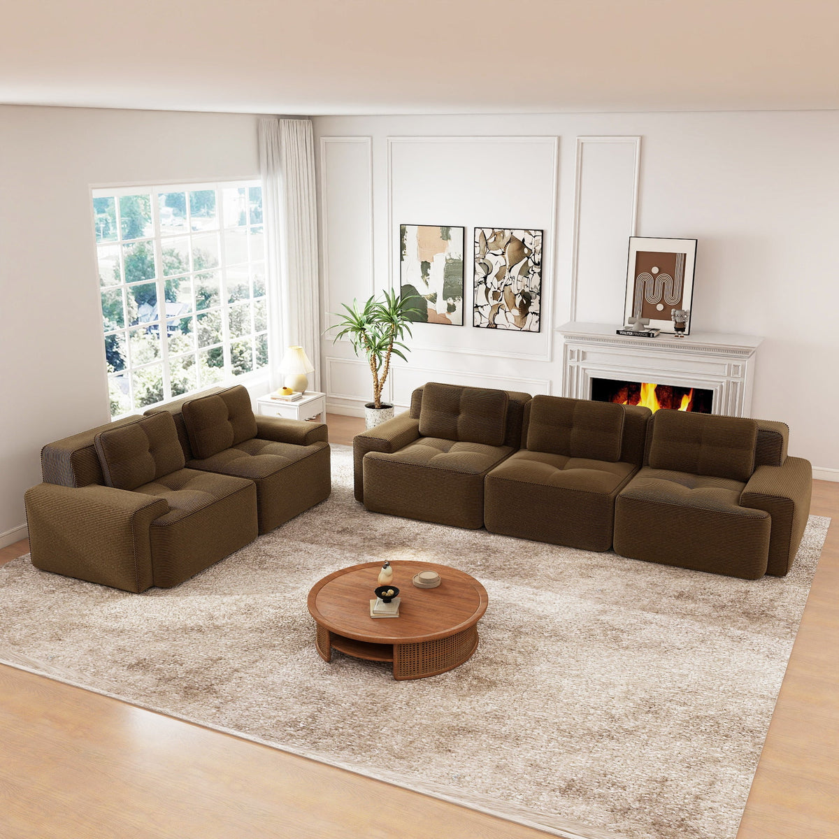 Modern Modular Sofa and Deep Seat Sectional