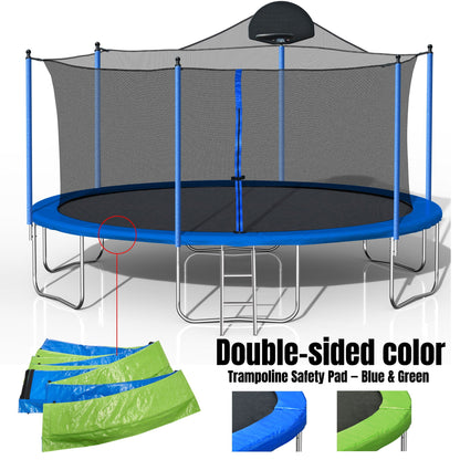 14ft Trampoline with a Basketball Hoop and Net