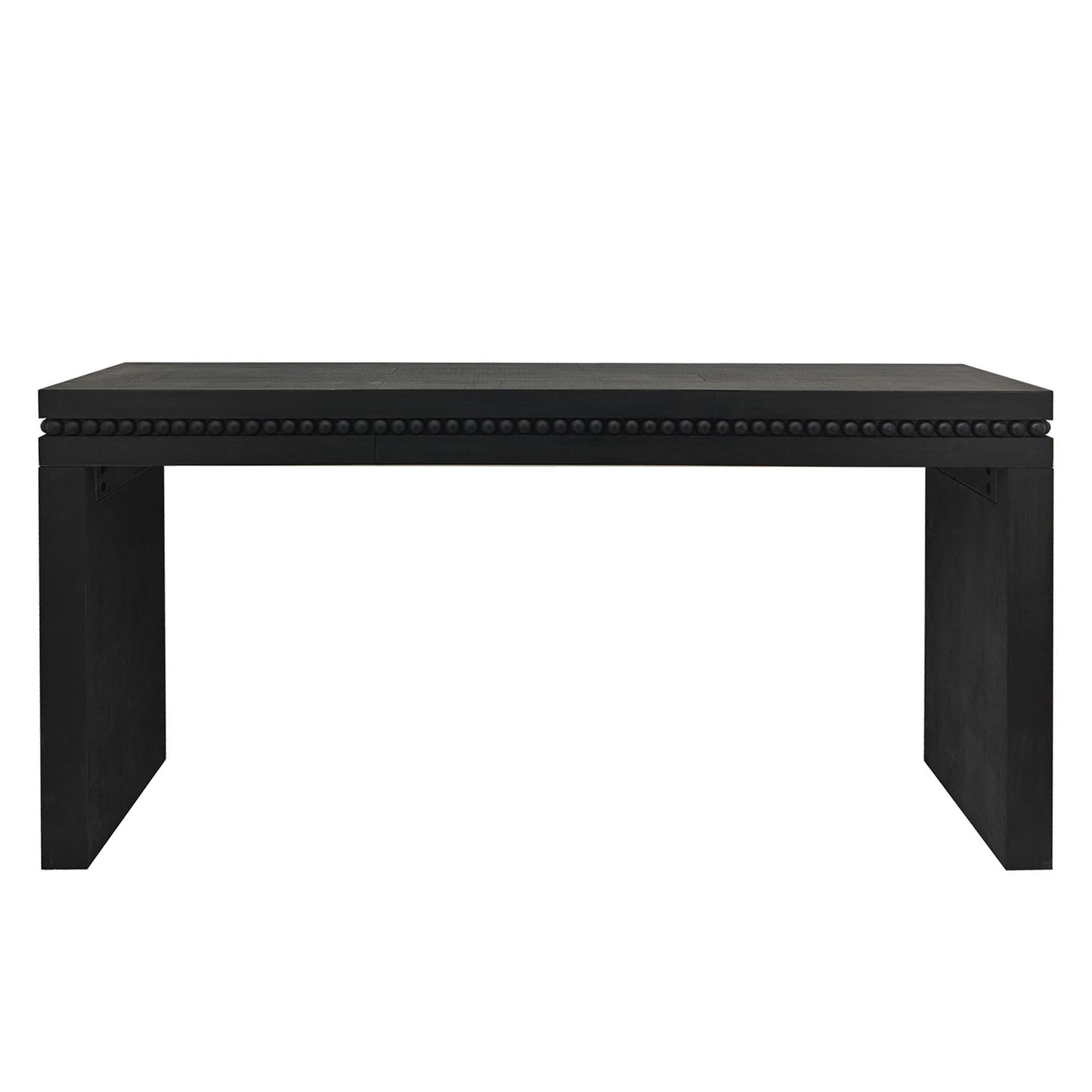 64in black wood console table with decorative beaded trim by HouseOfZazla on Tampa Home & Garden Store