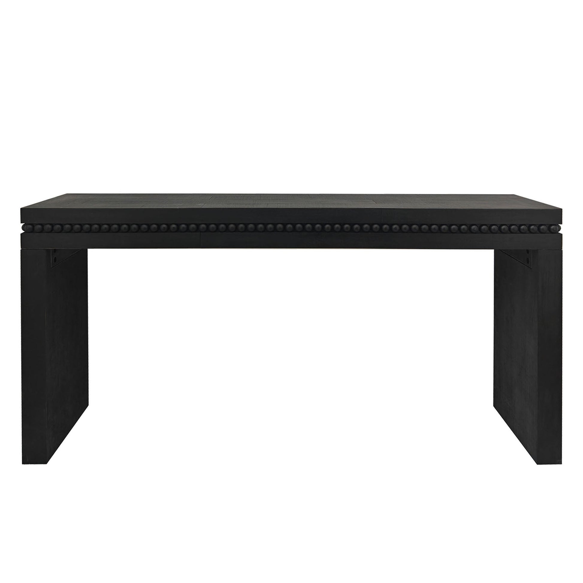 64in black wood console table with decorative beaded trim by HouseOfZazla on Tampa Home & Garden Store