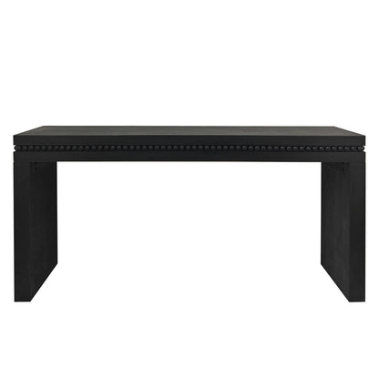 64in black wood console table with decorative beaded trim by HouseOfZazla on Tampa Home & Garden Store