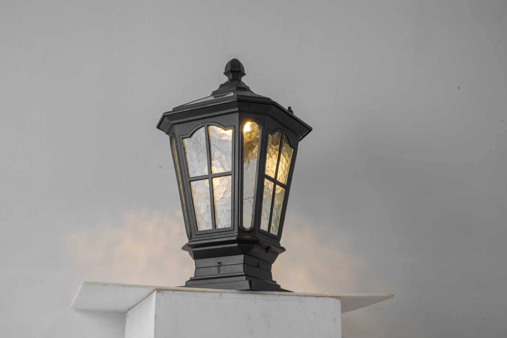 Garden post light black aluminum outdoor column light HouseOfZazla landscape lighting on Tampa Home & Garden Store