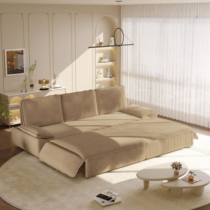 King Size Pull Out Sofa Bed and Chaise Lounge