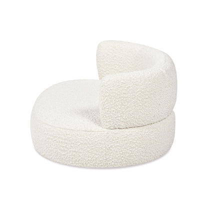 Shep curved dog sofa bed medium ivory white by HouseOfZazla on Tampa Home & Garden Store