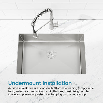 The Single Bowl Stainless Steel Kitchen Sink