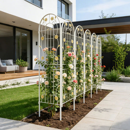 Metal Garden Trellis for Climbing Plants Outdoor