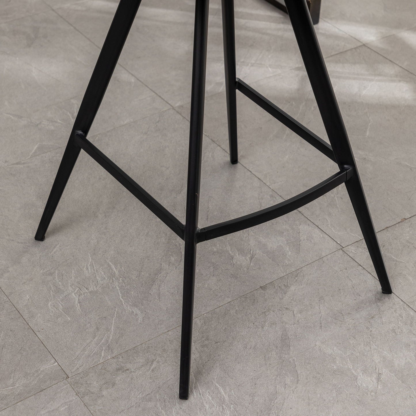 the Orange Fabric Kitchen Counter Height Stools