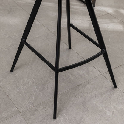 the Orange Fabric Kitchen Counter Height Stools