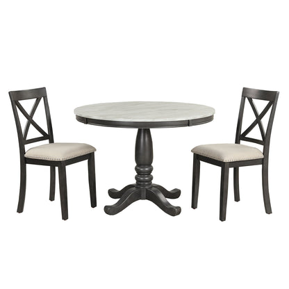 Elegant 5 Pieces Dining Table and 4 Chairs Set
