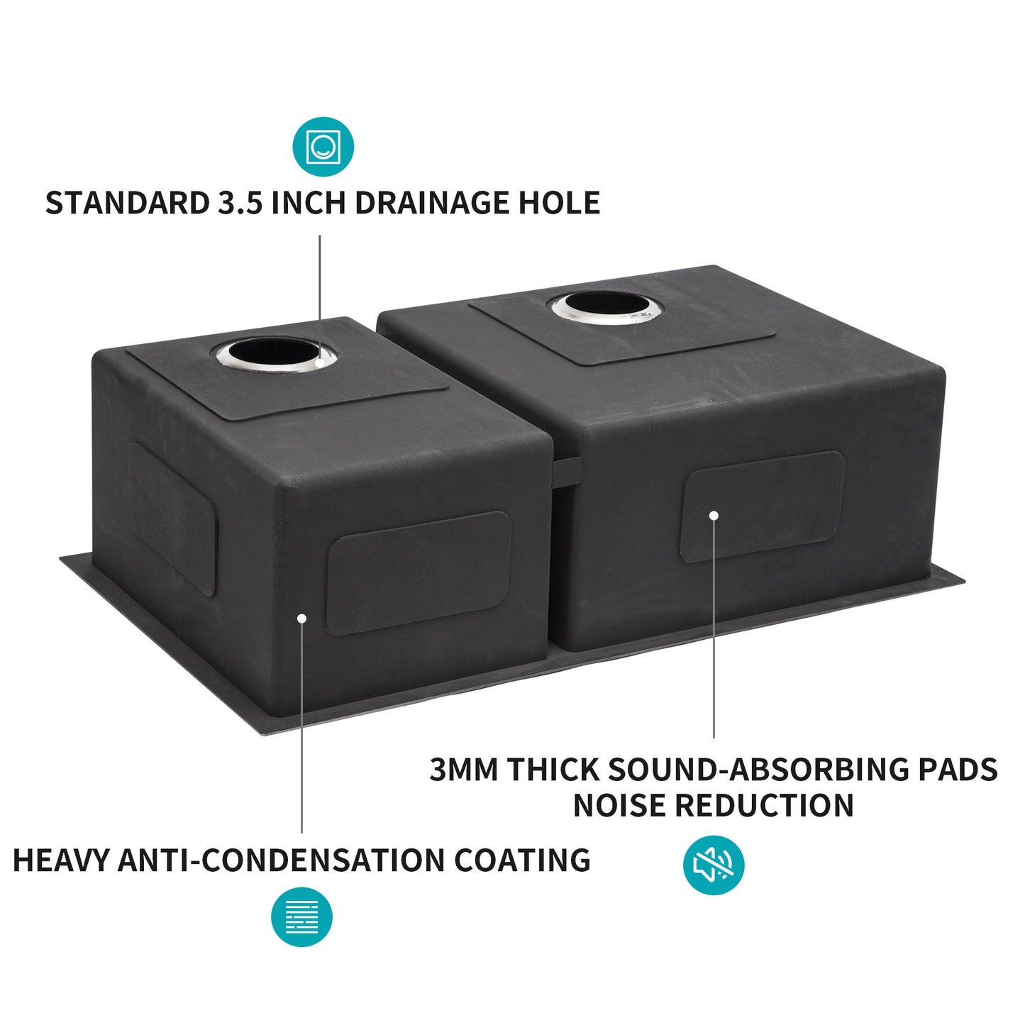 Modern Double Bowl Undermount Sink And Steel