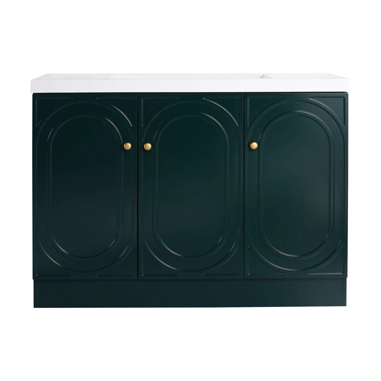 Contemporary Freestanding Vanity With Resin Sink