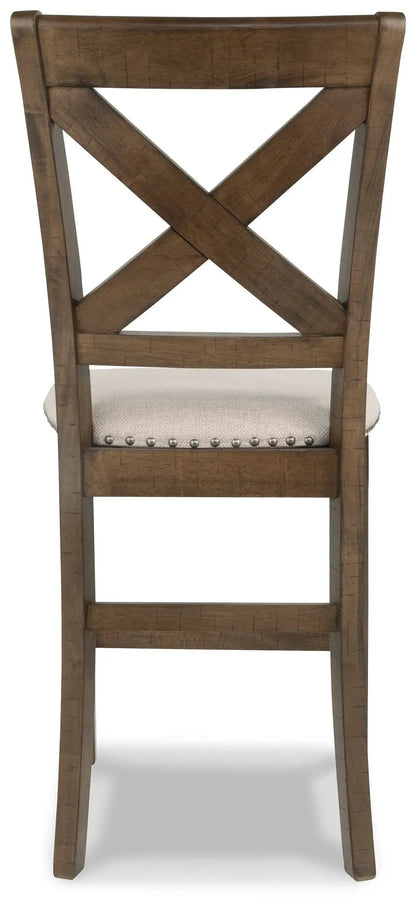 Moriville Upholstered Barstools Set of 2 Beige
