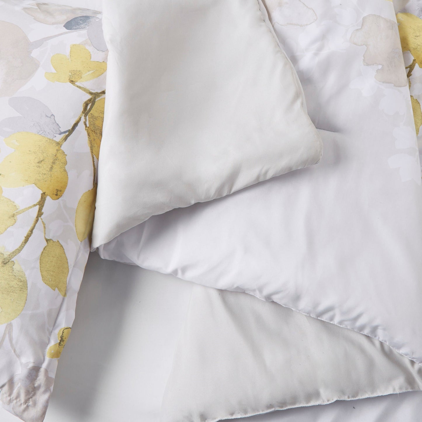 Yellow Botanical Comforter Set and Queen Sheets