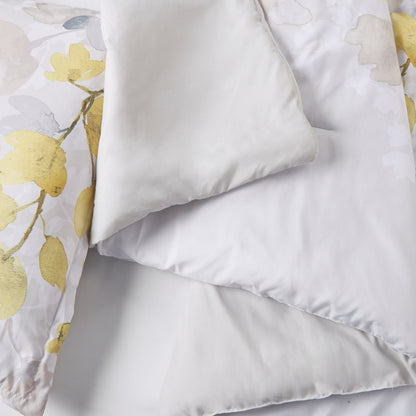 Yellow Botanical Comforter Set and Queen Sheets
