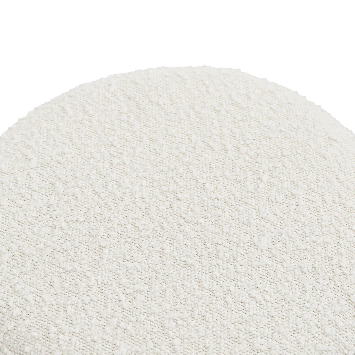 Wesley Ivory Sherpa Upholstered Accent Stool by HouseOfZazla on Tampa Home & Garden Store