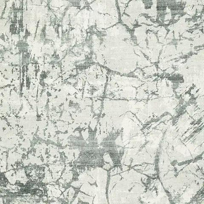 Tobinbury Washable Faux Fur Rug Gray Abstract