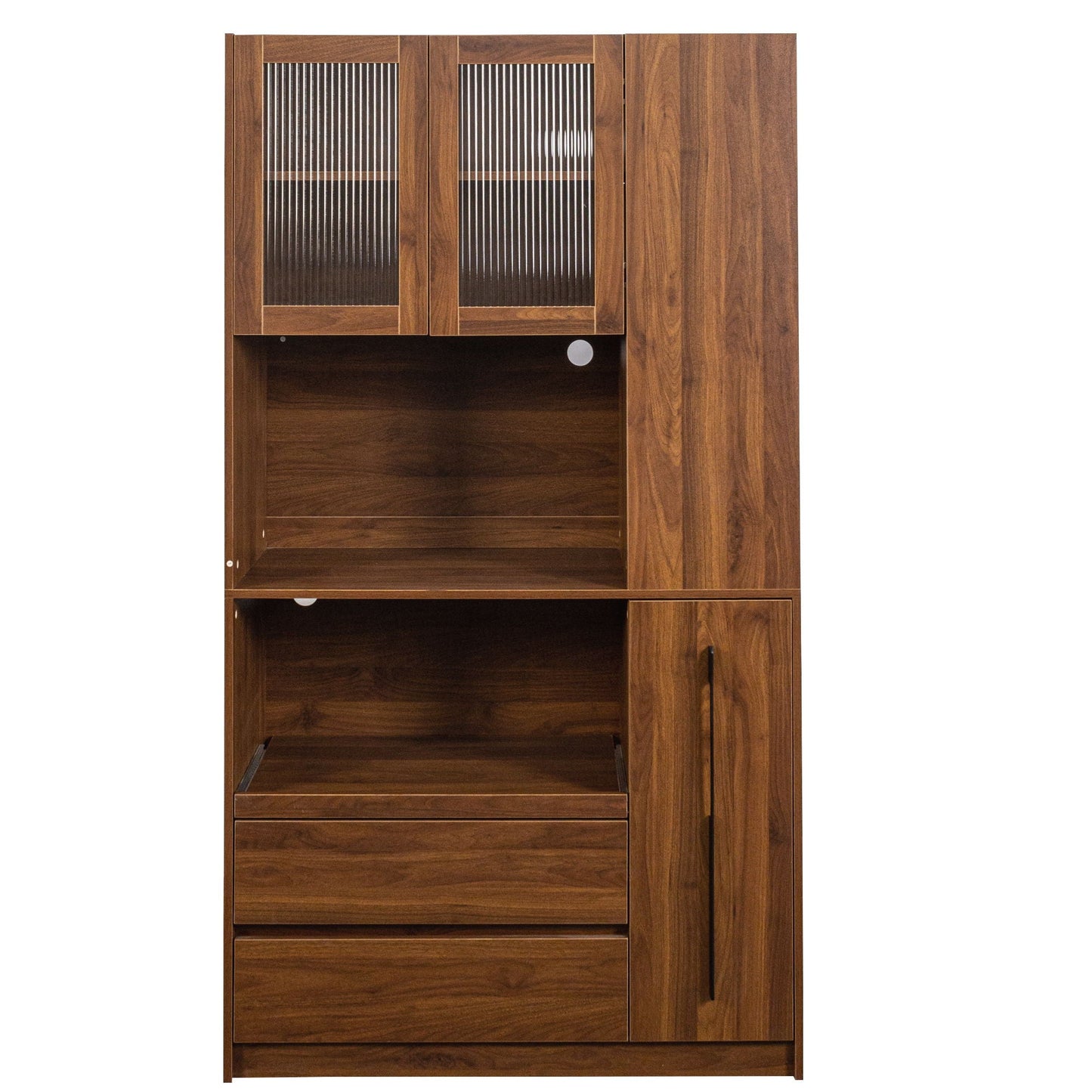 Tall Kitchen Pantry Cabinet and Microwave Stand