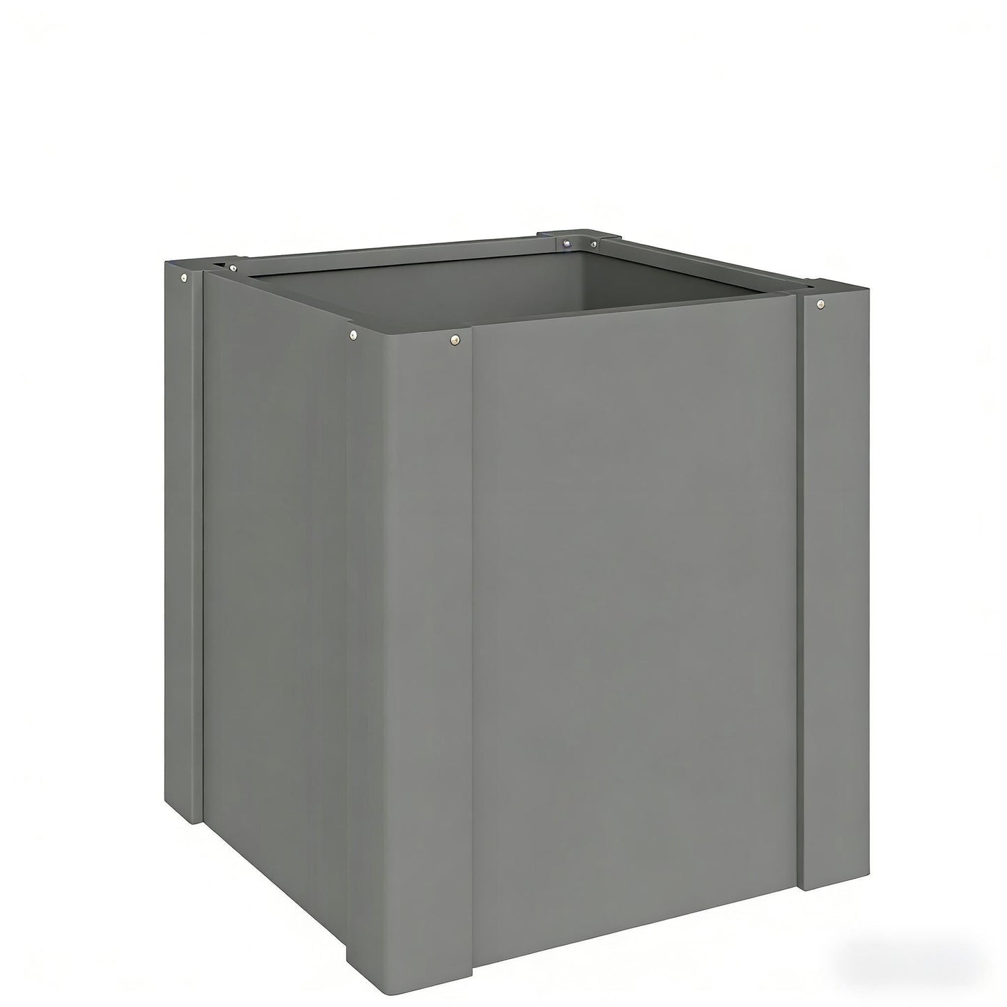 Balcony Planter Bed outdoor planter box by HouseOfZazla, gray metal with reinforced edge on Tampa Home & Garden Store