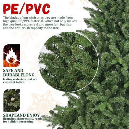 6ft artificial Christmas tree with 1168 branch tips, dense PE/PVC needles HouseOfZazla on Tampa Home & Garden Store