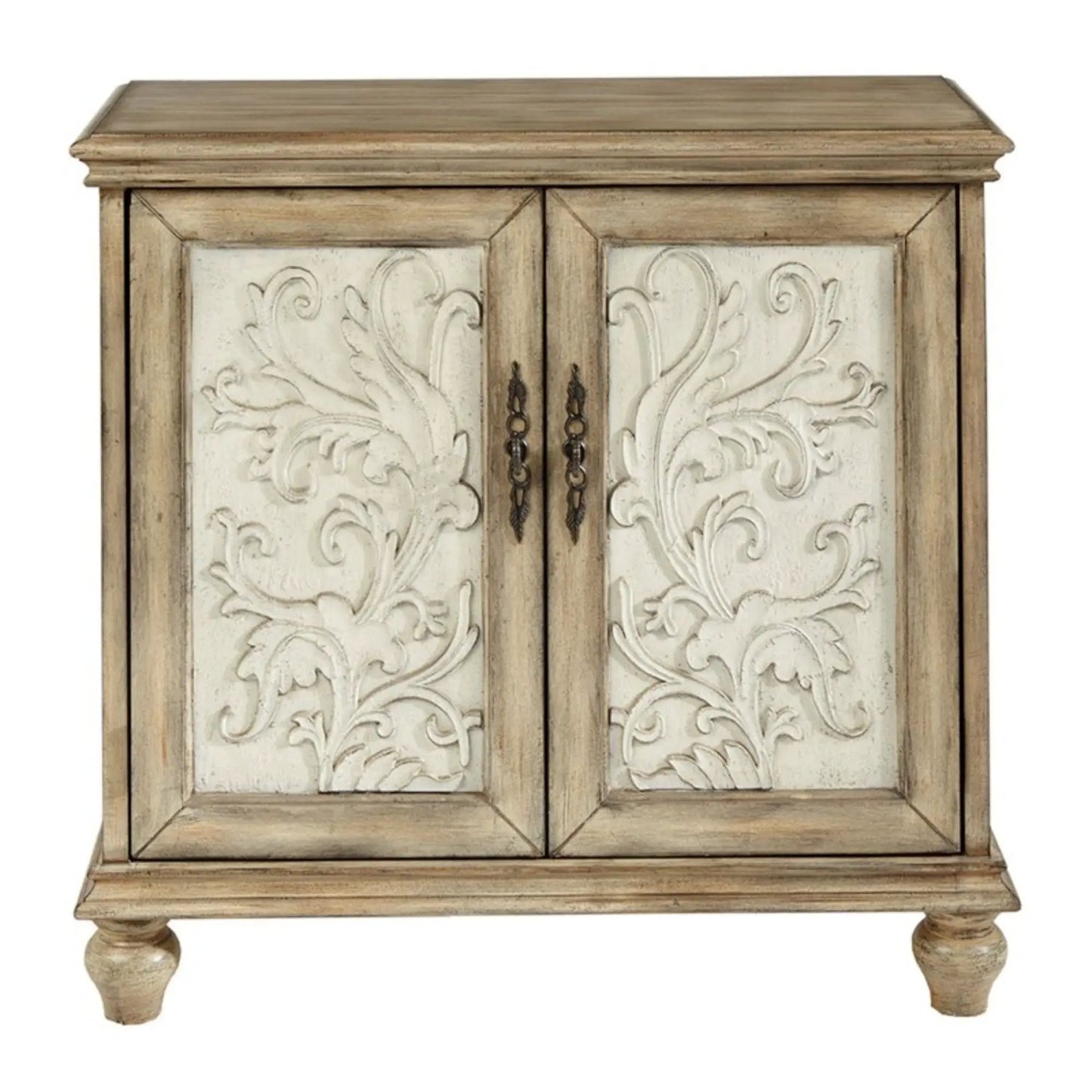 Driscoll 2 Door Cabinet With Floral Design