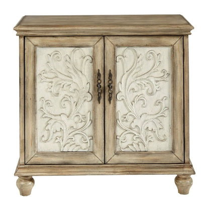 Driscoll 2 Door Cabinet With Floral Design